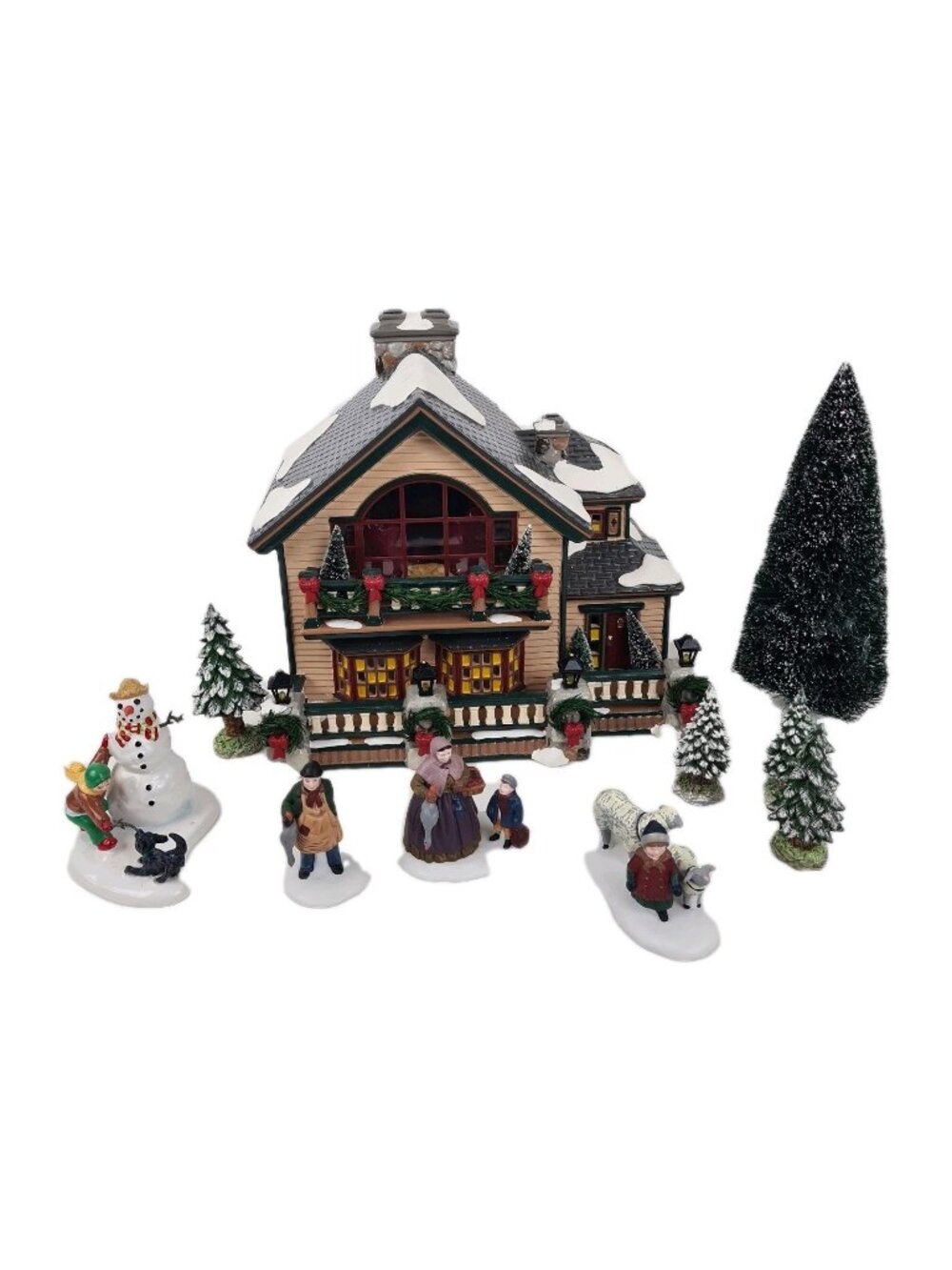 Department 56 "Christmas Lake Chalet" 55061 Discover Lighted Building Vntg